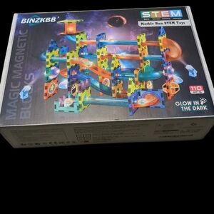 BINZKBB Glow in the Dark STEM Marble Run